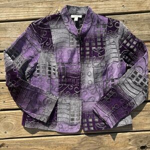 Purple and Gray Women's Jacket